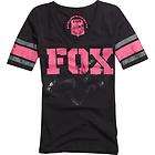   2012 Fox Racing Girls TRICK Football Tee Shirt BLACK 54767 All Sizes