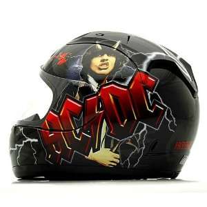   Full Face Motorcycle Helmet   AC/DC Highway to Hell Medium Automotive
