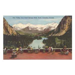  Bow Valley, Banff Springs Hotel Premium Poster Print 