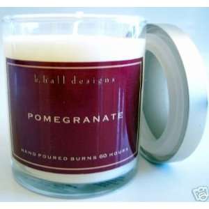  K. Hall Designs Pomegranate Scented Vegetable Wax Candle 