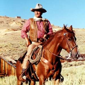 Duke John Wayne Vest Leather Brown Wahmaker Scully Mens Western 