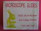 New MICROSCOPE SLIDES Lot 50 Lab Glass Clear 1 x 3 nr