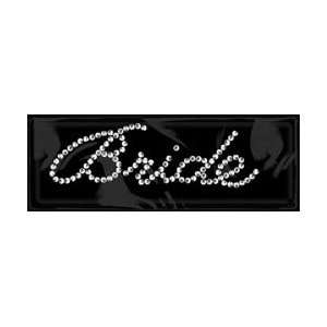 Rhinestone Word & Icon Stickers   Bride/Crystal