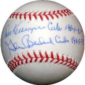 Glenn Beckert and Don Kessinger Autographed Baseball   &  