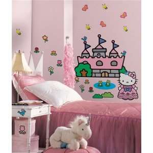   : Hello Kitty Princess Castle Peel & Stick Applique: Home Improvement