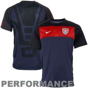  Nike USA Navy Blue Elite Performance Training Soccer Jersey 