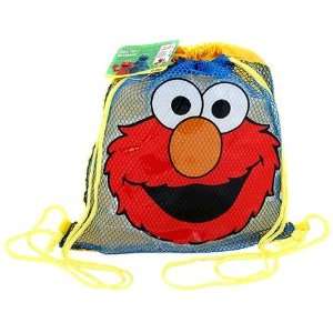 123 Sesame Street Elmo Draw String bag : mesh bag: Toys 