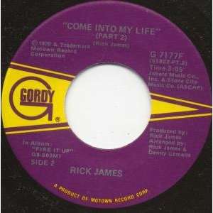   INTO MY LIFE 7 INCH (7 VINYL 45) US GORDY 1979 RICK JAMES Music