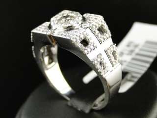   GOLD ROUND CUT SOLITAIRE VS DIAMOND FASHION WEDDING BAND RING  