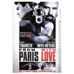  From Paris with Love Original Movie Poster, 27 x 40 