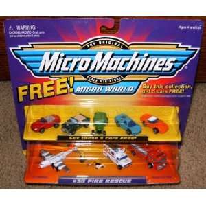  Micro Machines Fire Rescue #38 + 5 Bonus Cars Collection 