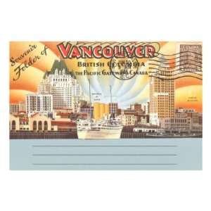  Souvenir Folder of Vancouver, British Columbia Travel 