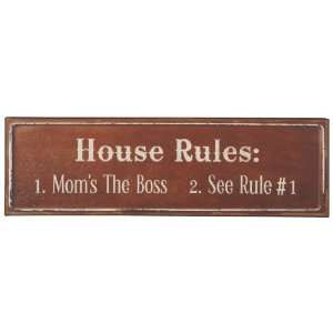 Ganz Decorative Sign, House Rules