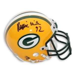 Reggie White Autographed/Hand Signed Green Bay Packers Football Mini 