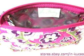 Vera Bradley Small Cosmetic in Very Berry Paisley Case Bag NWT  