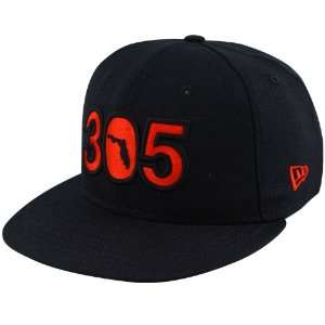 New Era Black 305 Area Code 59FIFTY (5950) Fitted Hat  