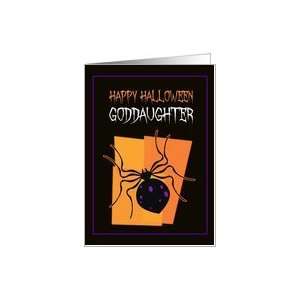  Happy Halloween Spider   Goddaughter Card: Health 