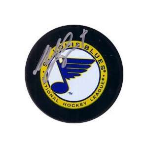  Mike Liut Autographed Puck