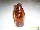 Vintage Anheuser Brown Glass Beer Bottle Amber