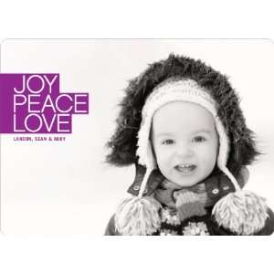  Bold Joy, Peace & Love Holiday Photo Cards Health 