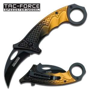  USA Design Karambit Assisted Action Folding Knife   Yellow 