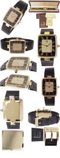 Rare Dunhill 5026 18K Yellow Gold & Diamond Mans Watch, 100% Original 