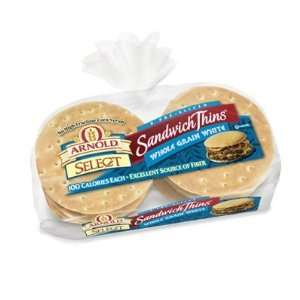 Arnolds Select Sandwich Thins   Whole Grain White, 8 ct. bag (Pack of 