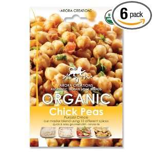 Arora Creations Organic Punjabi Chhole, Chick Pea Spice Blend, 0.8 