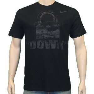  Nike Mens Dri  Fit Lock Down Black T Shirt L: Sports 