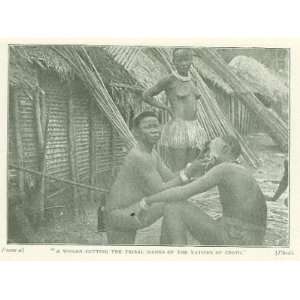  1899 Missionary on Upper Congo River Central Africa 