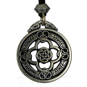   Shield Celtic Jewelry Knot Pewter Pendant Protection Amulet  