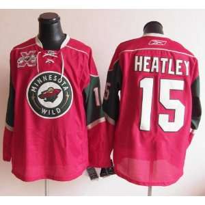  Dany Heatley Jersey Minnesota Wild Red Jersey Hockey 