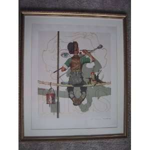Norman Rockwell Artist Proof The Billboard Painter Lithograph 1 of 4 