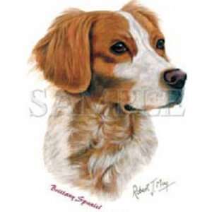    T shirts Animals Dogs Head Brittany Spaniel M: Everything Else