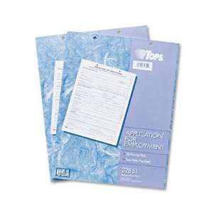  Application for Employment Forms, 8 1/2x11, 50 Sheets 