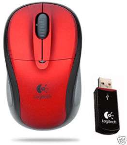 Logitech V220 Cordless Wireless Notebook Mouse RED 097855061133  