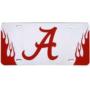   Tide Fire Up Series Silver Mirror License Plate: Sports & Outdoors