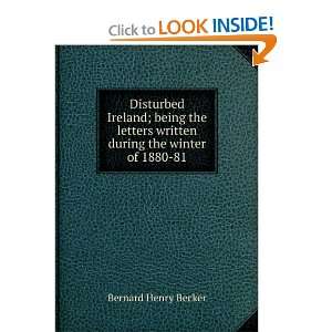   written during the winter of 1880 81 Bernard Henry Becker Books