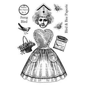  Clear Stamps   Bird & Bee #01 Arts, Crafts & Sewing