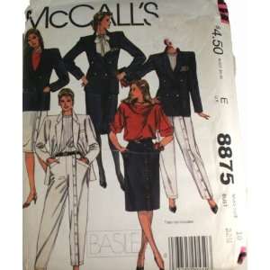   8875 Pattern Misses Jacket,Skirt and Pants Size 10