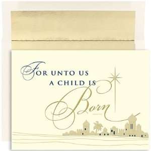 For Unto Us City Boxed Christmas Cards and Envelopes   Quantity of 72