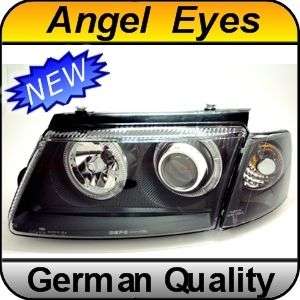 Angel EYES Headlights VW Passat B5/3B (96 00) Black  