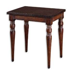 Uttermost 26 Inch Tolliver Accent Table Antiqued, Solid 