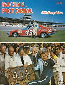 1974 SPRING RACING PICTORIAL MAGAZINE NASCAR USAC  
