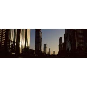  Buildings in a City, Sheikh Zayed Road, Dubai, United Arab 