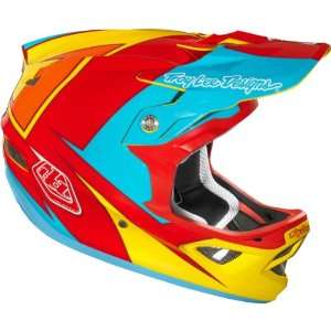   D3 Composite Bike Sports BMX Helmet   Yellow/Red / Small Automotive