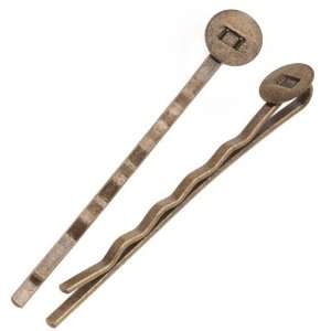   Metal Bobby Pins With 8mm Pad For Gluing (10 Bobby Pins): Arts, Crafts