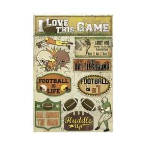  Football Huddle Up Cardstock Stickers Arts, Crafts 