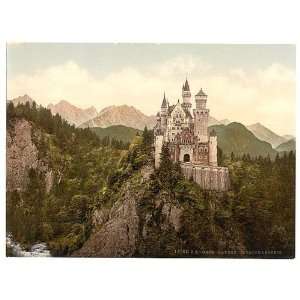  Photochrom Reprint of Neuschwanstein, Upper Bavaria 