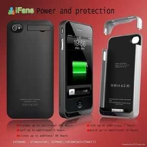  Ifans Super Silm black battery case for Iphone 4/4s: Cell 